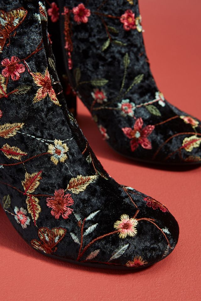 Elysess Embroidered Velvet Boots #2