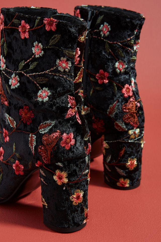 Elysess Embroidered Velvet Boots #3