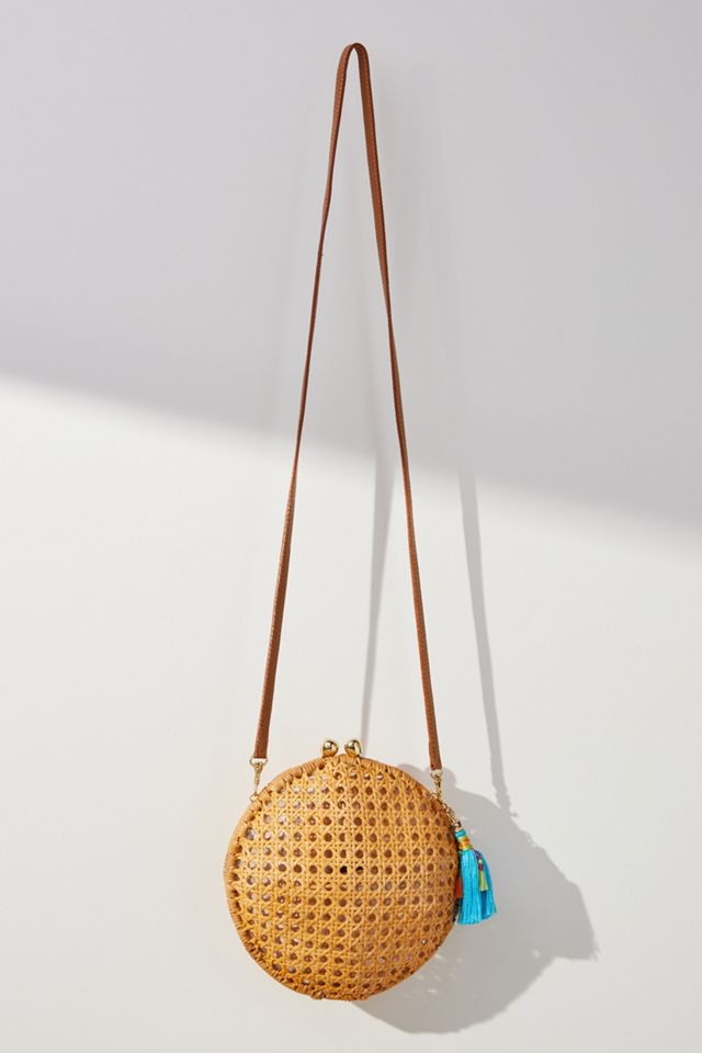 Lizzie Round Wicker Bag #1