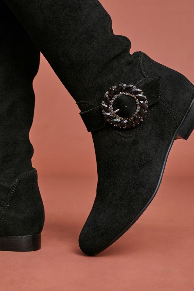Kiwi Encrusted Buckle Riding Boots #2