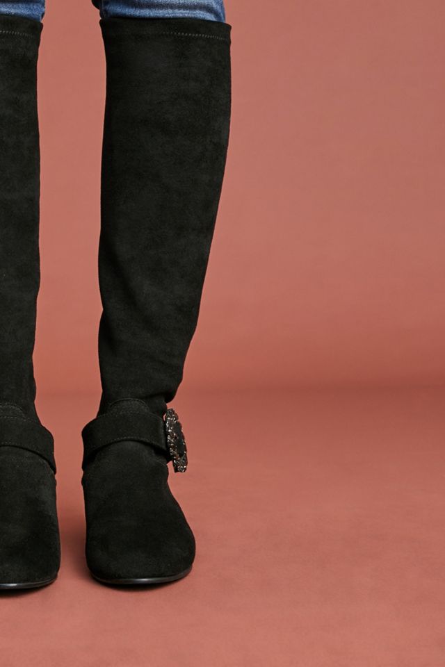 Kiwi Encrusted Buckle Riding Boots #3