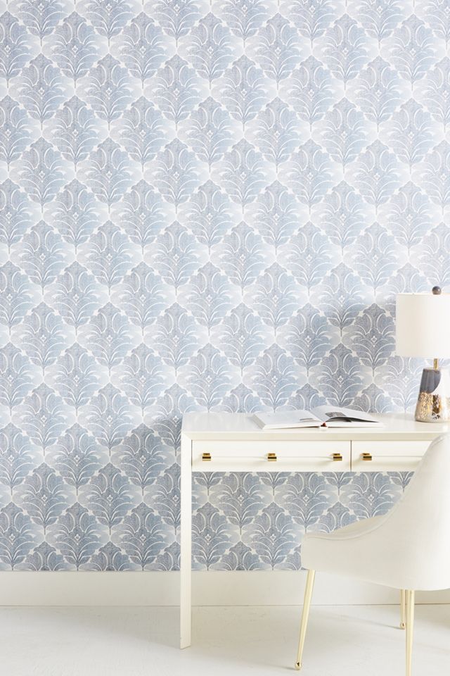 Faded Damask Wallpaper Anthropologie