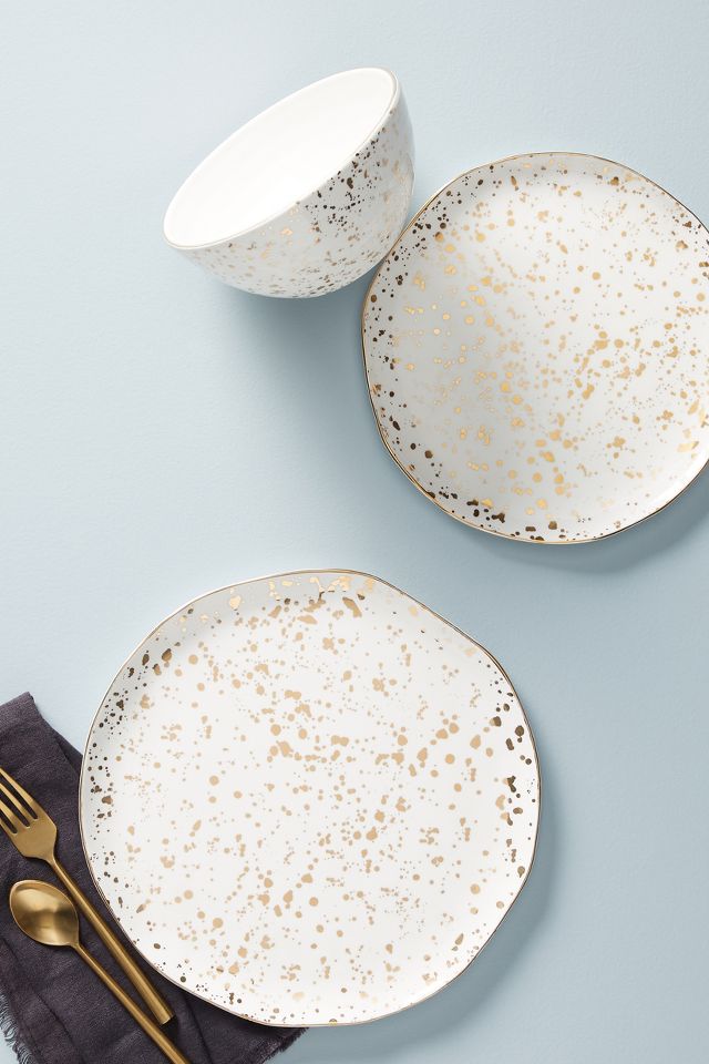 Suite One Studio Mimira Dinner Plates, Set of 4 | Anthropologie