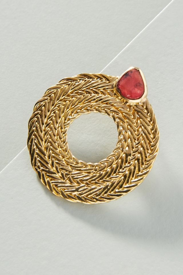 Colette Asymmetrical Hooped Post Earrings #1