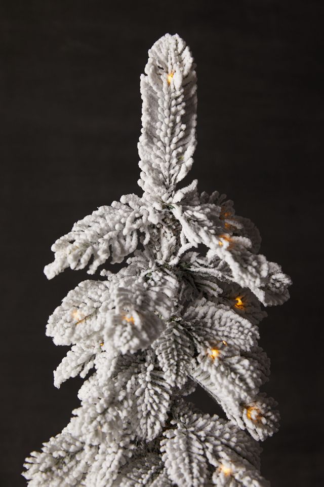 Faux Flocked Pre-Lit Alpine, Mini #7