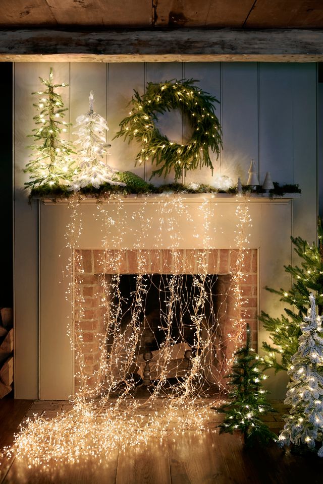 Faux Flocked Pre-Lit Alpine, Mini #10