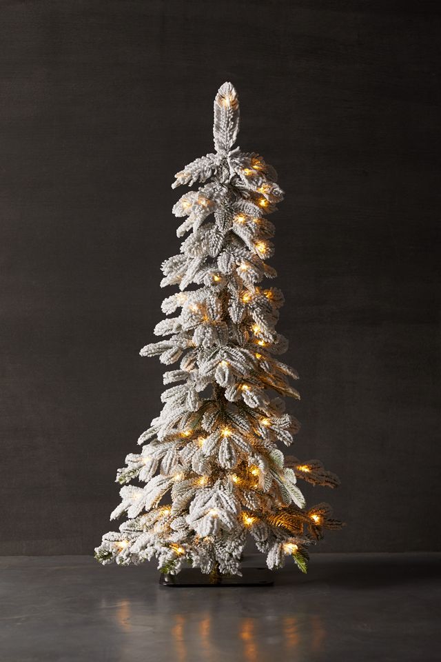 Faux Flocked Pre-Lit Alpine, Mini #2