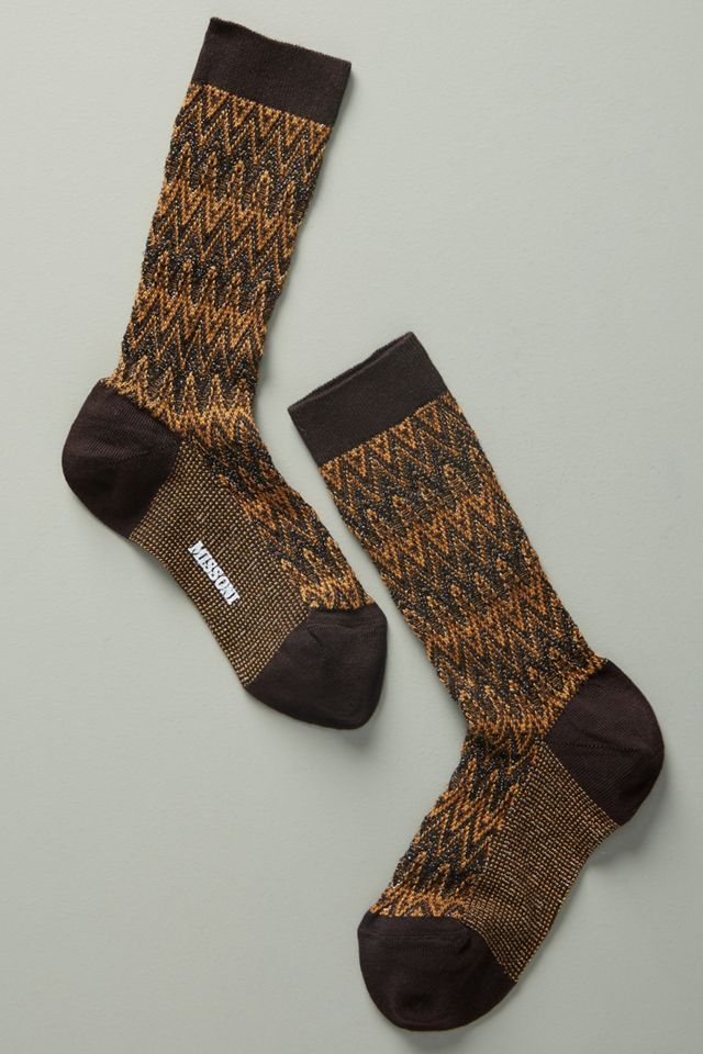 Missoni Textured Knee-High Socks