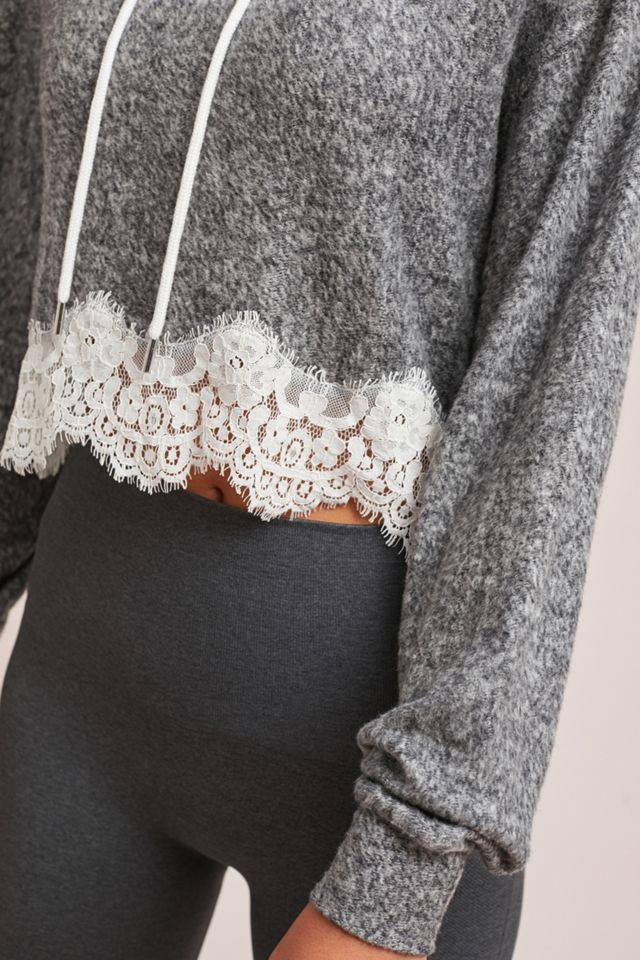 Lace-Trimmed Hoodie #2