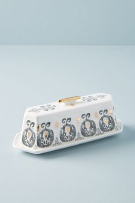 Ikat Butter Dish