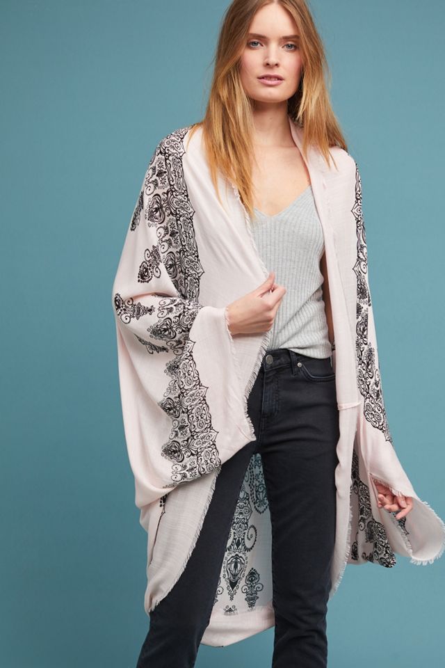 Mirrored Paisley Cocoon Kimono #3
