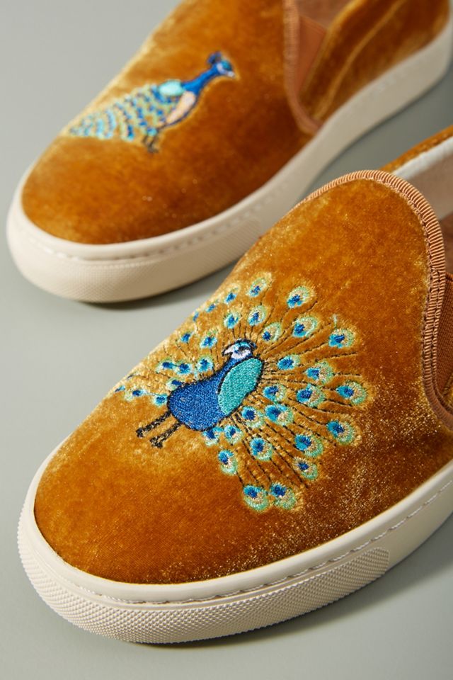 Soludos Embroidered Peacock Sneakers #2