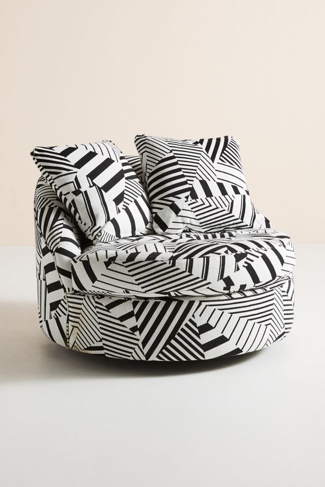 Mixed Geo Barwick Swivel Chair #1