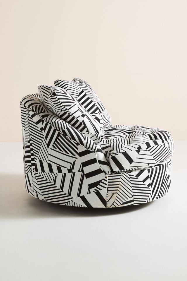 Mixed Geo Barwick Swivel Chair #3