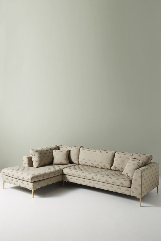 Geo-Metallic Edlyn Chaise Sectional, Left #2