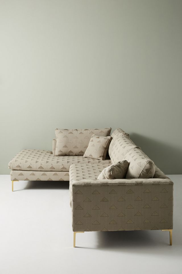 Geo-Metallic Edlyn Chaise Sectional, Left #3