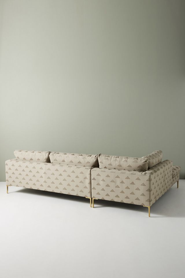 Geo-Metallic Edlyn Chaise Sectional, Left #4