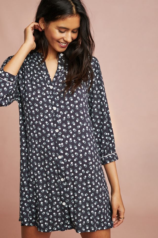 Eberjey Fleur Sleep Shirt Anthropologie