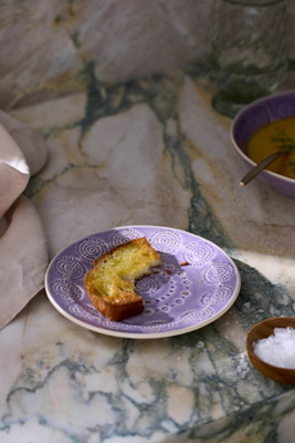 Anthropologie Old Havana Bread Plates, Set Of 4