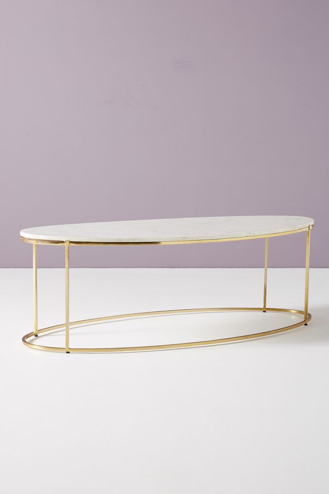 Anthropologie marble shop coffee table