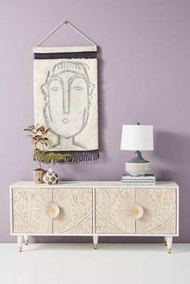 Handcarved Gulliver Media Console