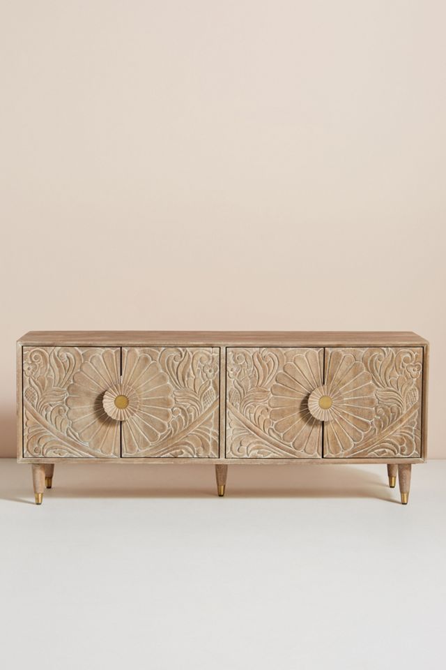 Handcarved Gulliver Media Console #1