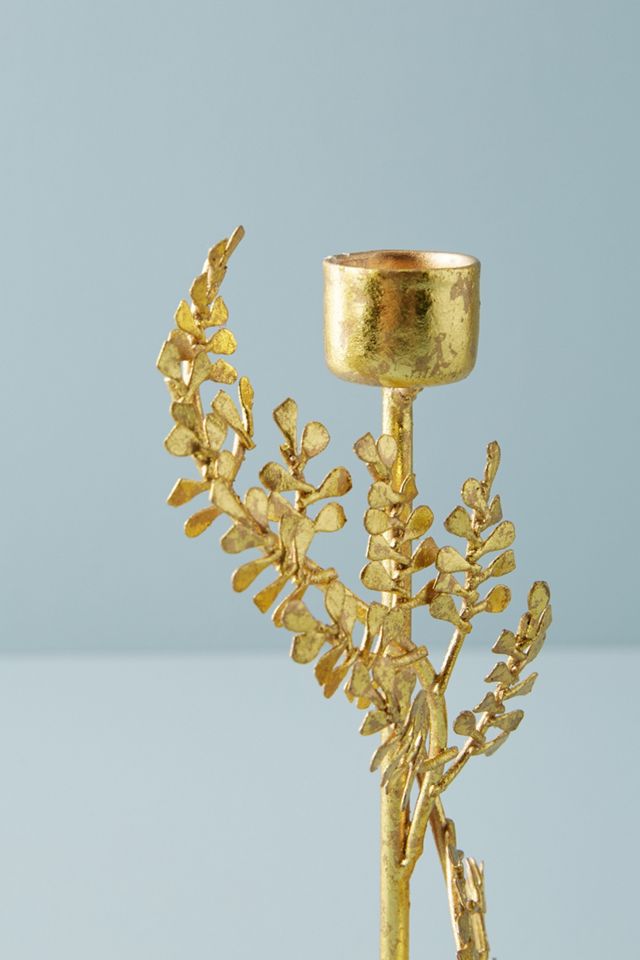 Kasia Wisniewski Golden Fern Taper Holder #1
