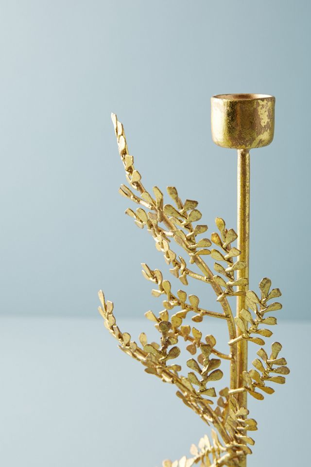 Kasia Wisniewski Golden Fern Taper Holder #3