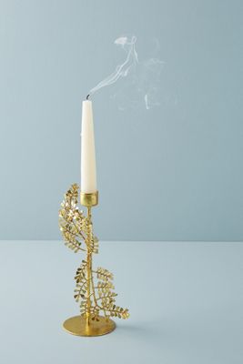 Kasia Wisniewski Golden Fern Taper Holder