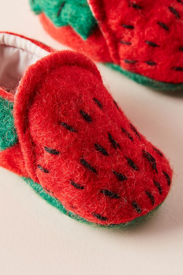 Strawberry Baby Booties #1