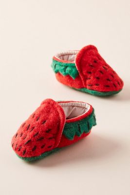 Strawberry Baby Booties