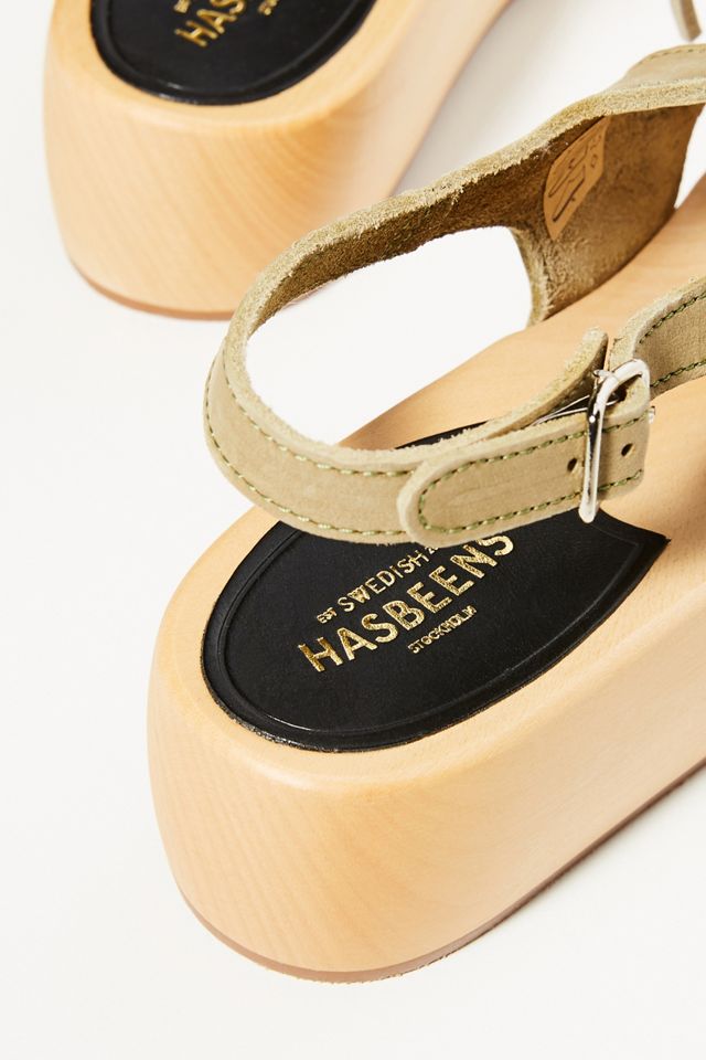Swedish Hasbeens Lace-Up Clog Sandals #3