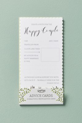 Newlywed Advice Cards, Set of 10