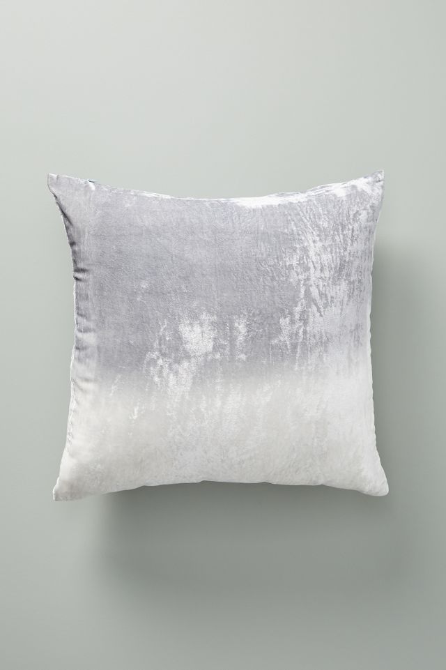 Ombre Silver Decorative Pillow by Kevin O'Brien