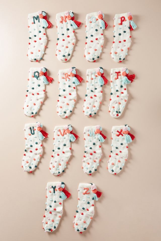 Pommed Monogram Stocking #4