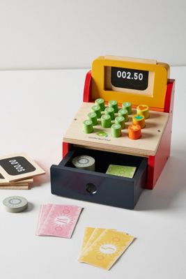 Wooden Cash Register Toy Set