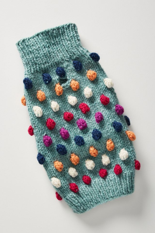 Pom Pom Dog Sweater #1