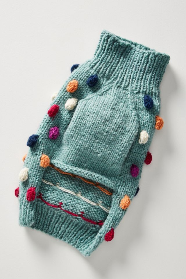 Pom Pom Dog Sweater #2