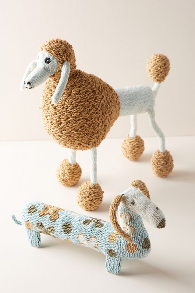 Beaded Dachshund Decorative Object
