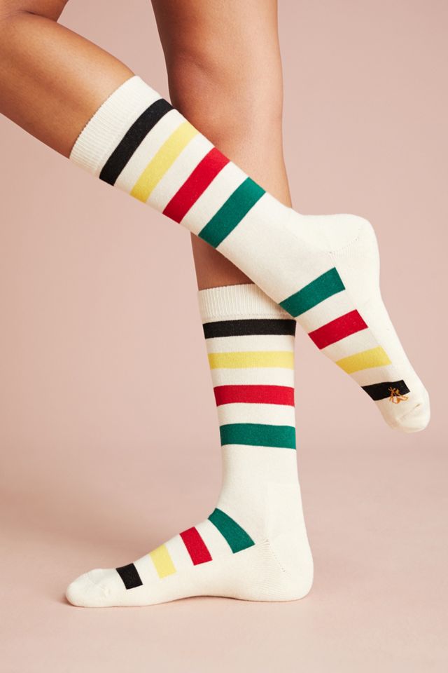 Glacier Stripe Crew Socks #1
