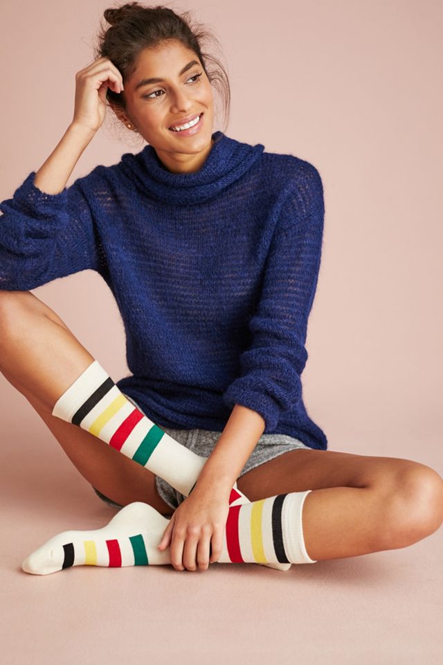 Glacier Stripe Crew Socks