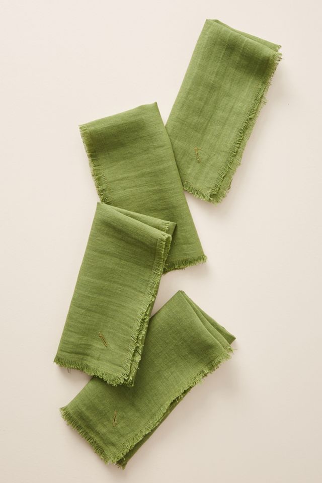 Fringed Napkins, Set of 4 #1