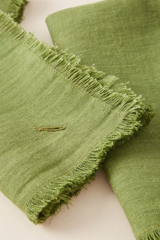 Fringed Napkins, Set of 4 #2
