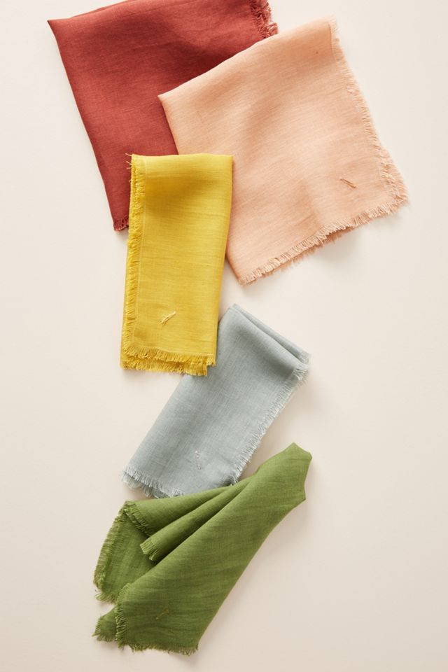 Fringed Napkins, Set of 4 #2