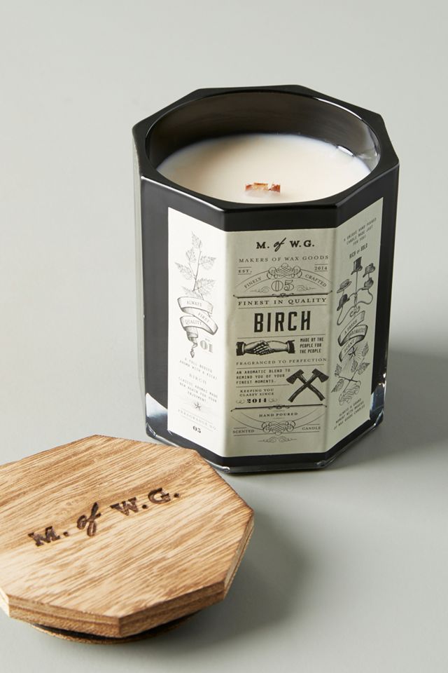 Makers of Wax Goods Wood-Lidded Candle #1