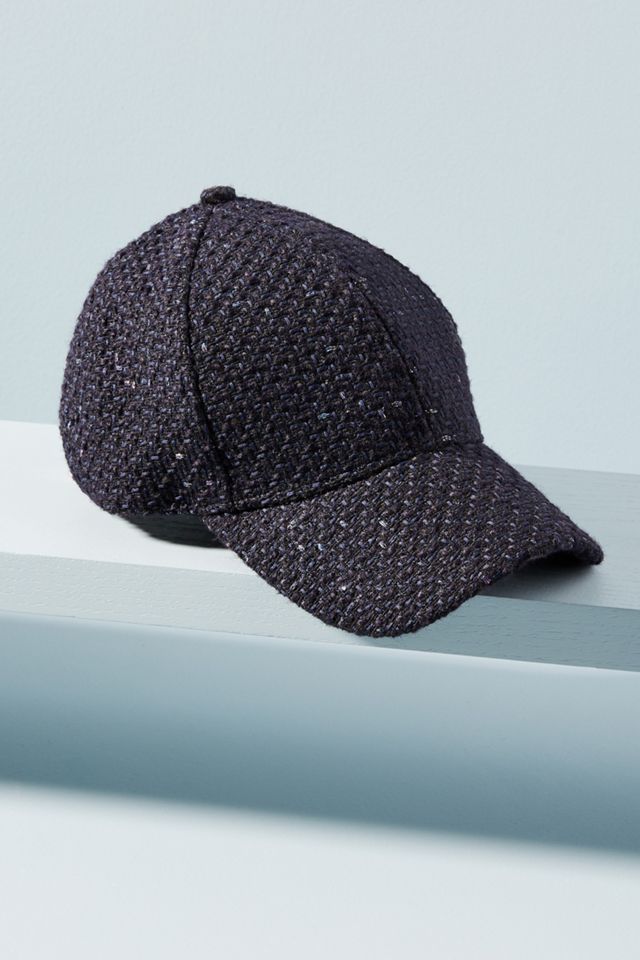 Metallic Tweed Baseball Cap | Anthropologie
