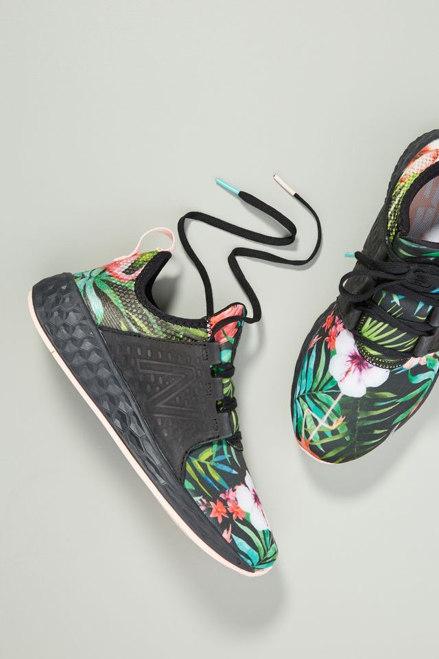 New balance black floral best sale