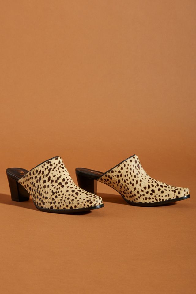 Matisse Leopard-Print Calf-Hair Mules #1