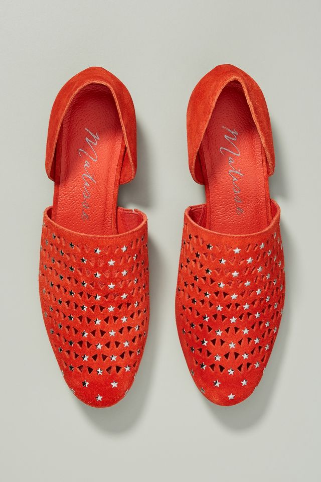 Matisse Constellation Perforated Flats | Anthropologie