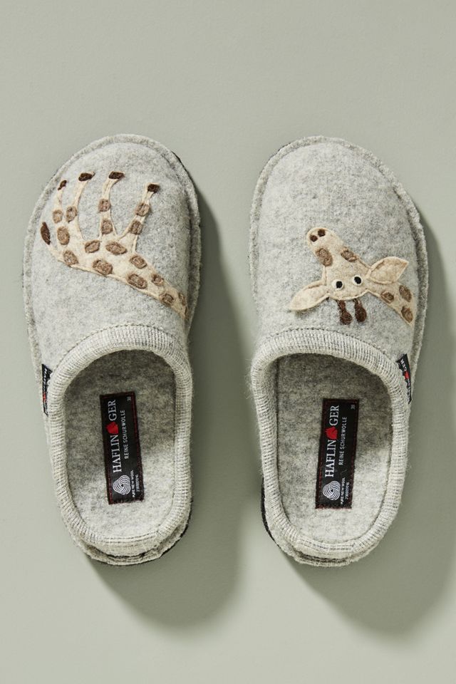 Haflinger Shelley Giraffe Slippers #1